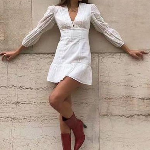 NWT Reformation Cecille Eyelet Dress - Picture 7 of 12